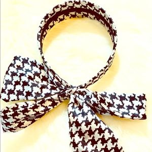 Posh Ribbon Headband-Black & White